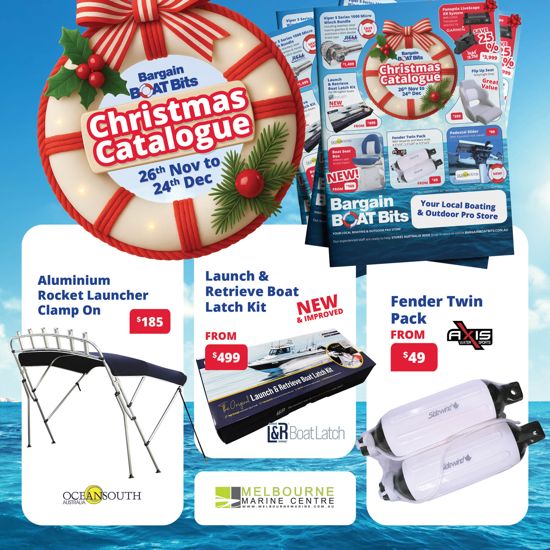 melbourne marine bbb christmas catalogue banner
