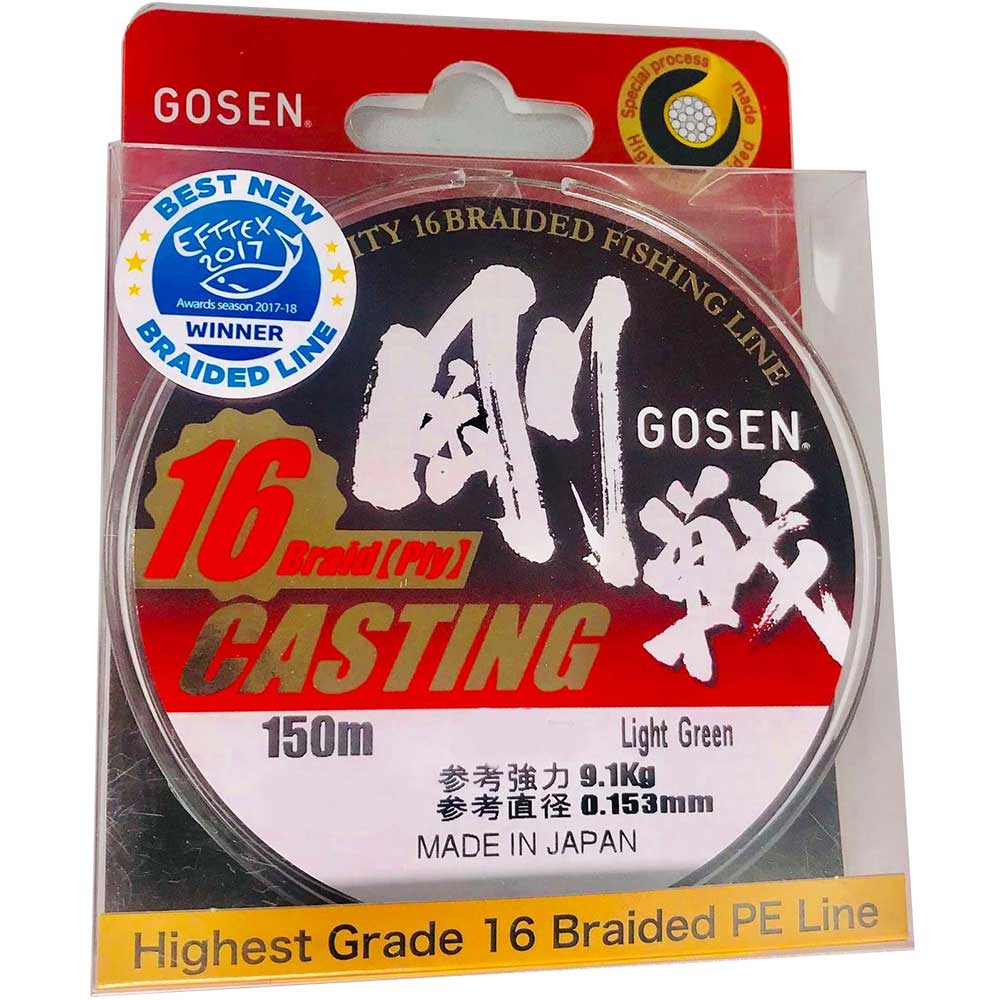 GOSEN 16PLY CASTING BRAID P.E 08 20lb